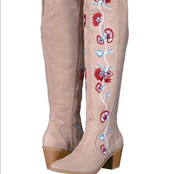 Knee Embroidered Boots | Poshmark